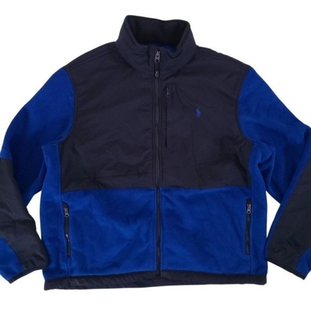 Polo Ralph Lauren Blue Full Zip Fleece Jacket XL Polartec